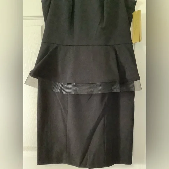 Nicole Miller Black Midi Dress NWT - Picture 4 of 8
